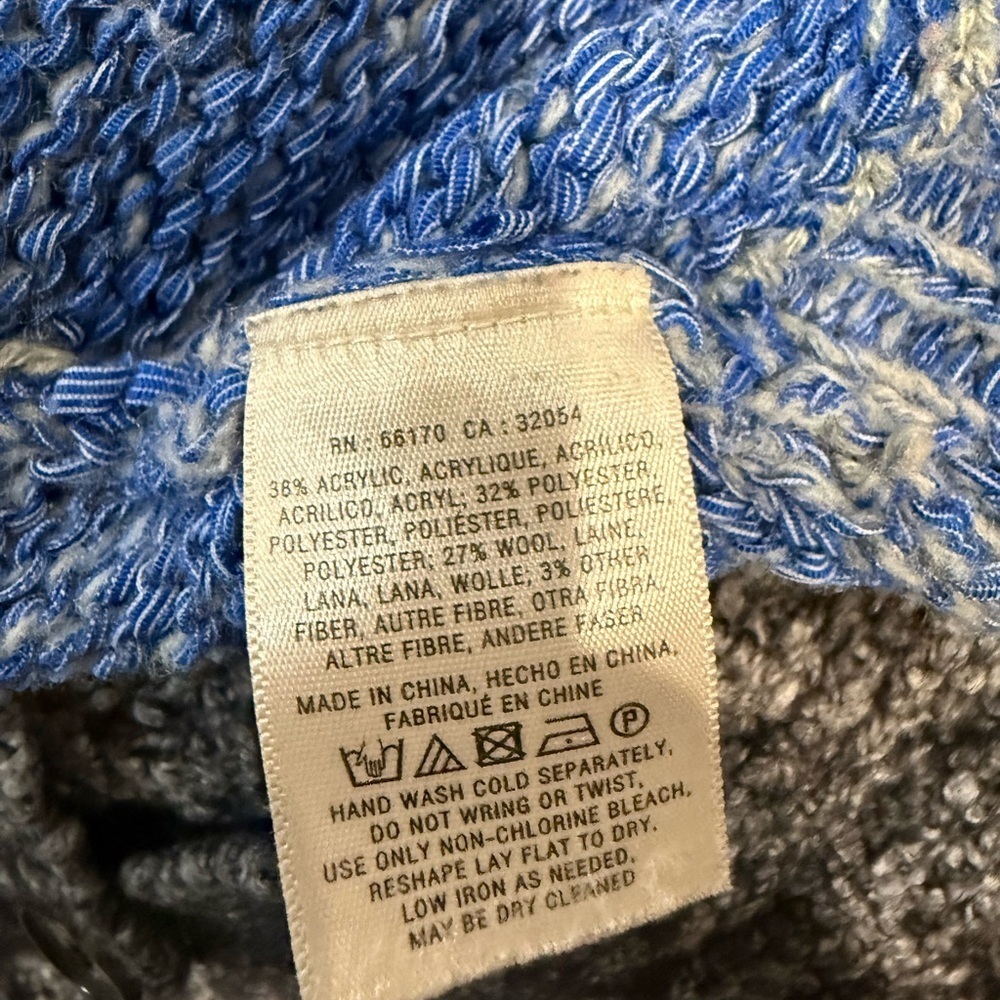 Moth Blue and White Women's Cardigan - Picture 5 of 5